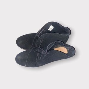 Toms Black Suede Booties Size 11
